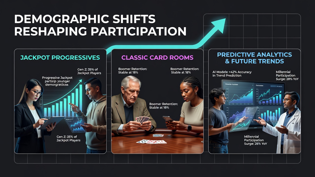 Regulatory updates and demographic data affecting prediction markets and card room participation