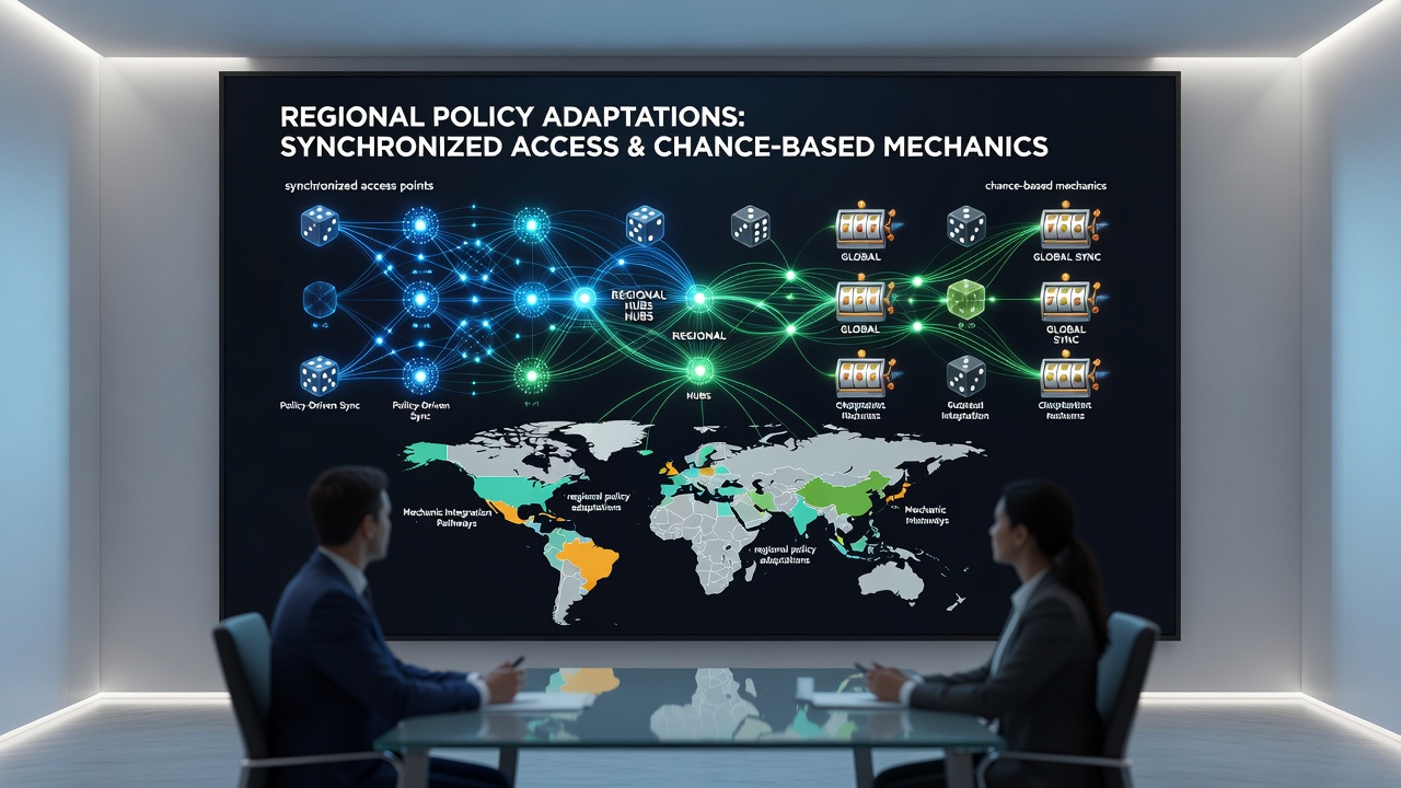 Synchronized platform architecture connecting regional policies with multi-format gaming access points
